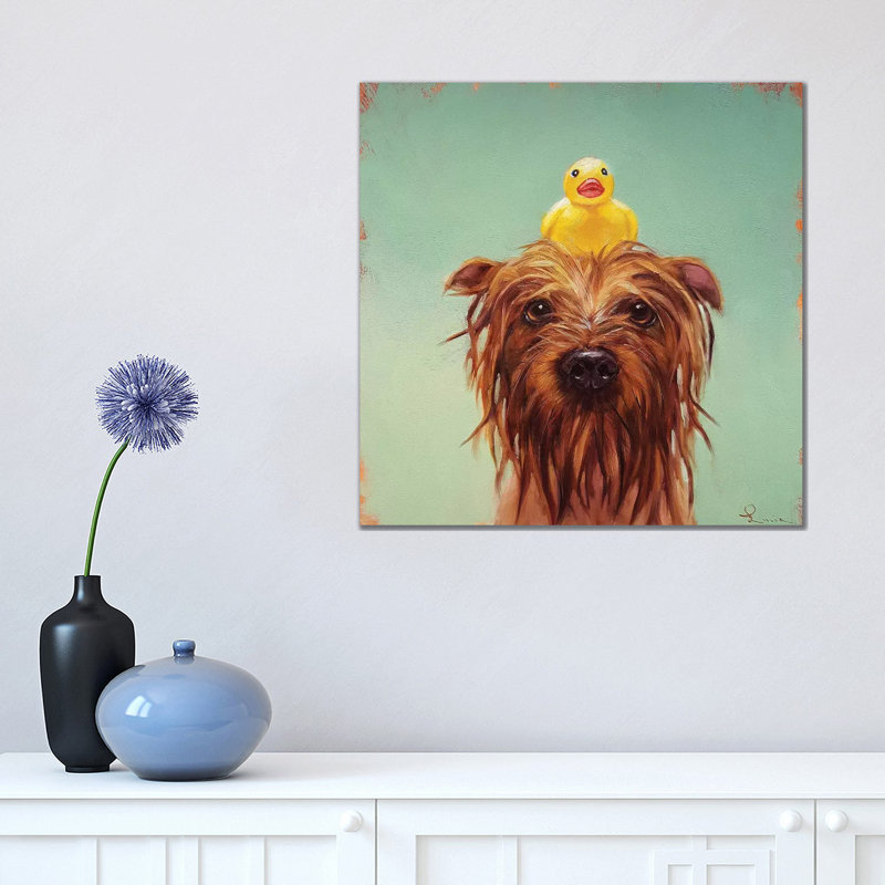 Bath Time 1 Piece Wrapped Canvas Painting, 45.72 cm H x 45.72 cm W x 3.175 cm D