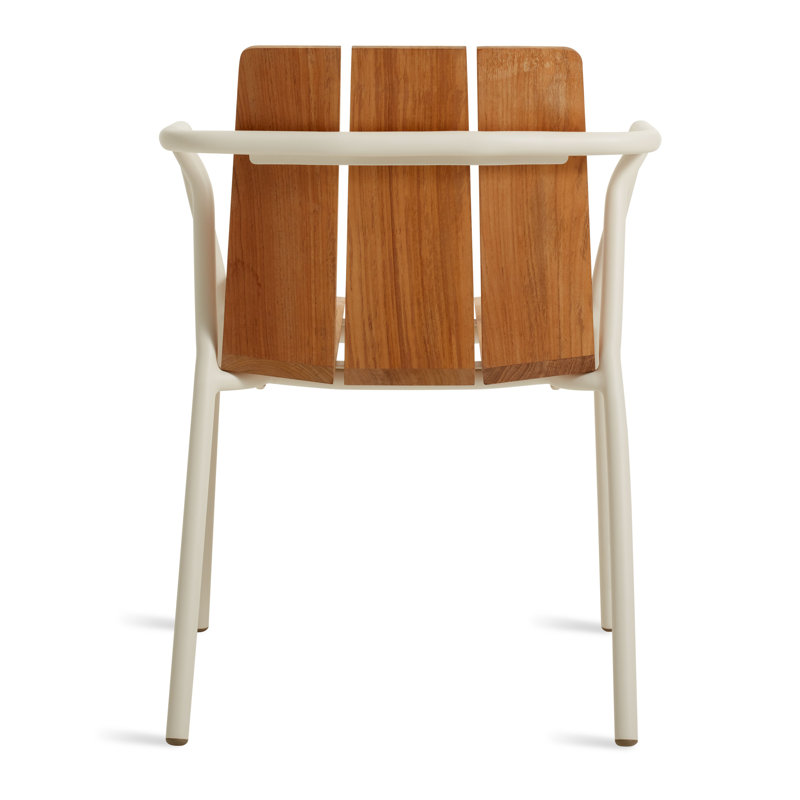 Offline Outdoor Teak Dining Armchair, White