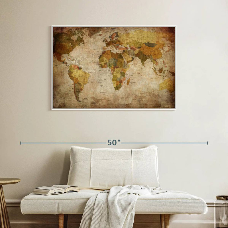 World Burwell, Cadre flottant blanc, 40 po x 27 po