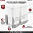 Rev-A-Shelf Double Pull Out Trash Can 27 Qt with Soft-Close-87350620