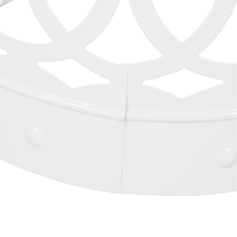 Outdoor Metal S/2 End Table, White