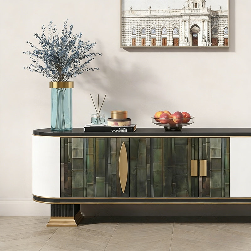 Meuble télé avec rangement de style américain