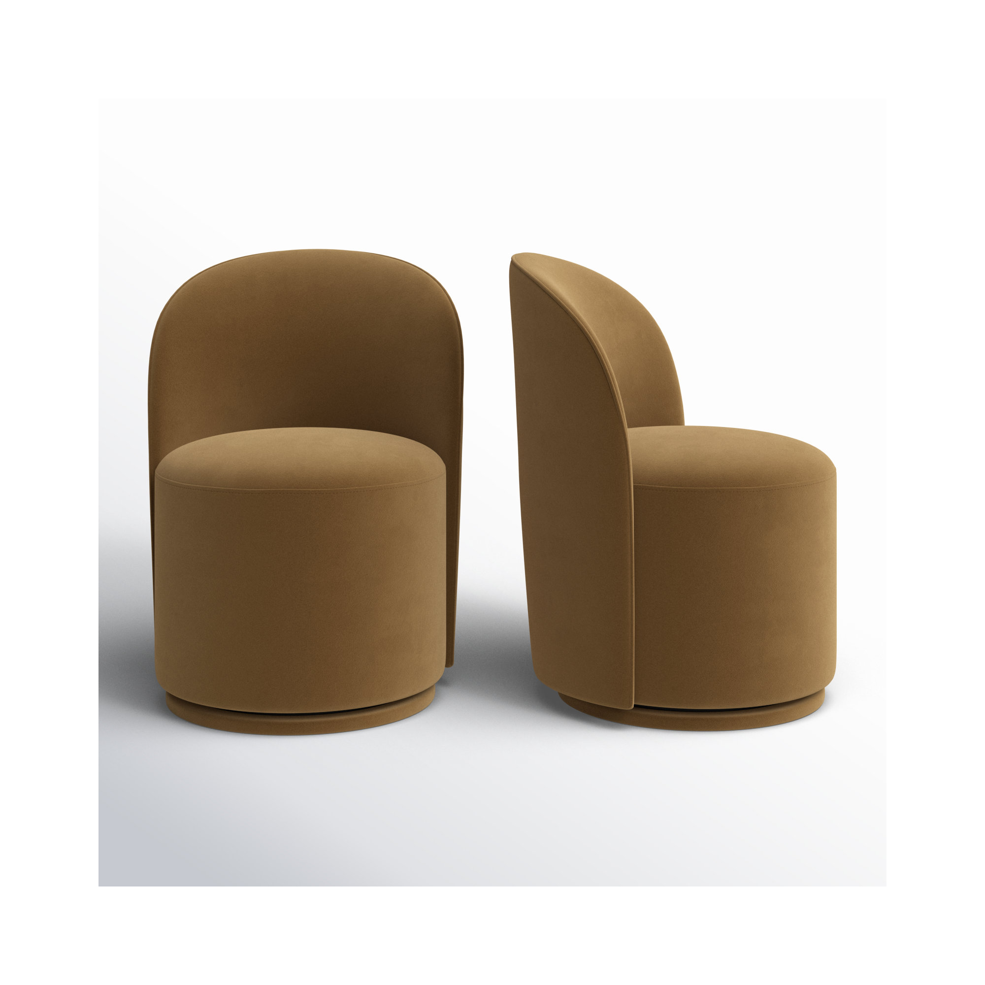 Sharlene Upholstered Side Chair, Soren Ochre Performance Velvet