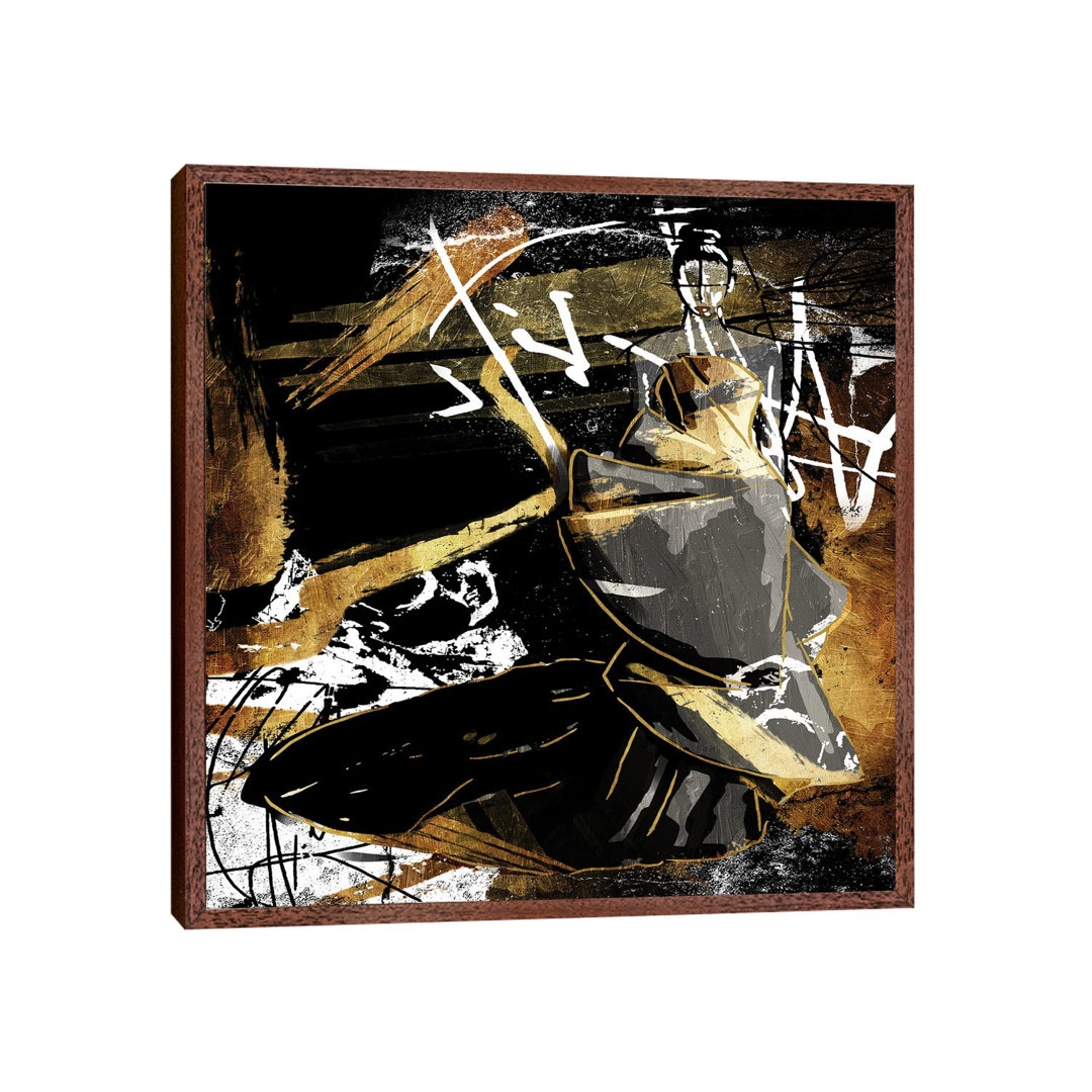 Abstract Dress II by On Rei - Floater Frame Print on Canvas