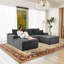 Canapé modulaire modulaire, canapé rembourré et comprimé pour salon, chambre à coucher, appartement-2081147098