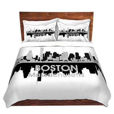 City IV Boston Massachusetts Modern & Contemporary Duvet Cover