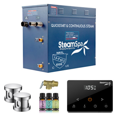 Oasis Series 12KW Steam Bath Generator With Continuous Steam Plus Fully Wireless Handheld Control
