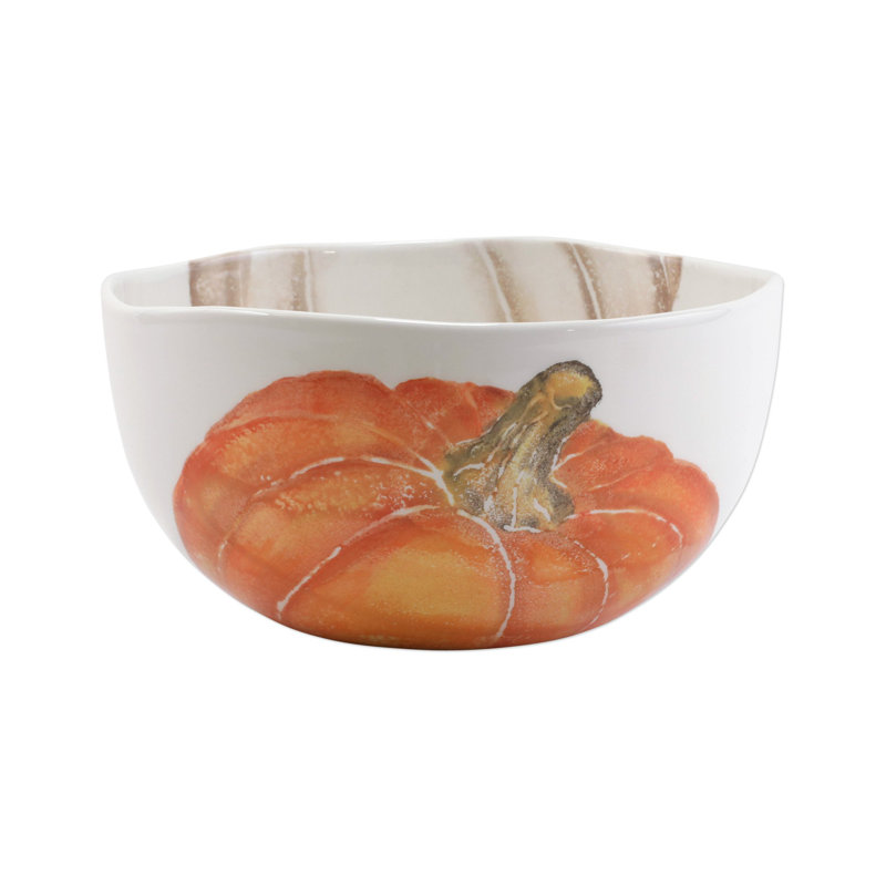 Pumpkins Earthenware Serving Bowl