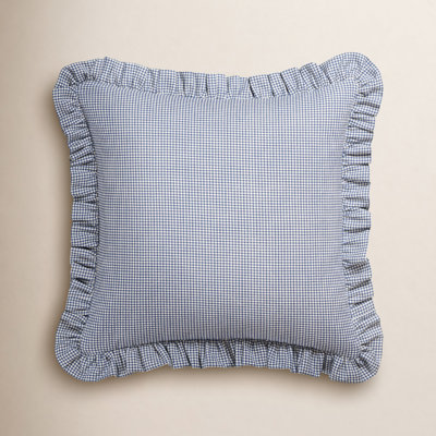 Birch Lane Mini Check Ruffled Accent Pillow