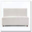 Causeuse beige en tissu Boucle