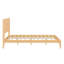 Lit plateforme en bois de bambou de style Mid-Century avec support en lattes de bois-471217787-471217782