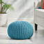 Pouf rond en coton tricoté 20 x 20 Moro-1131037449