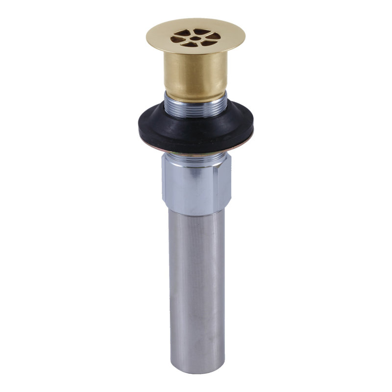 Drain de douche Leland complet 2,13" grille, Brilliance Champagne Bronze