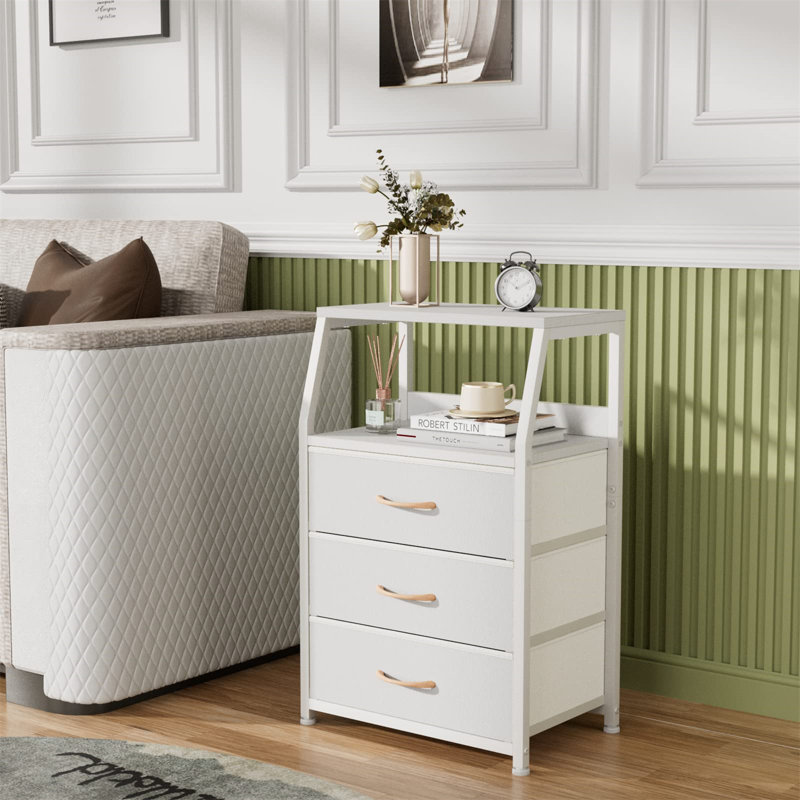 Yasleen 16.1'' W Metal Nightstand