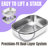 Xl Stainless Steel Sifting Litter Box, Scoop Free, Easy-to-use, Perfect For Normal Litter, Includes Scoop & Transfer Bag