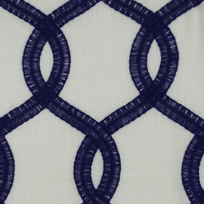 Tissu de rideaux Nantucket, Bleu marine