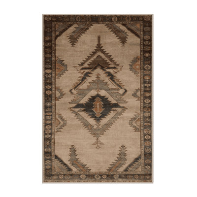 Machine Washable Persian Brown Area Rug