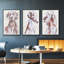 «Sitting Dog I», ensemble de 3 toiles encadrées-97706154-97706170