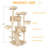 Filey 65.7'' H Carpet Cat Tree Condos and Scratching Posts Included, with Platforms and Hammock-778676897