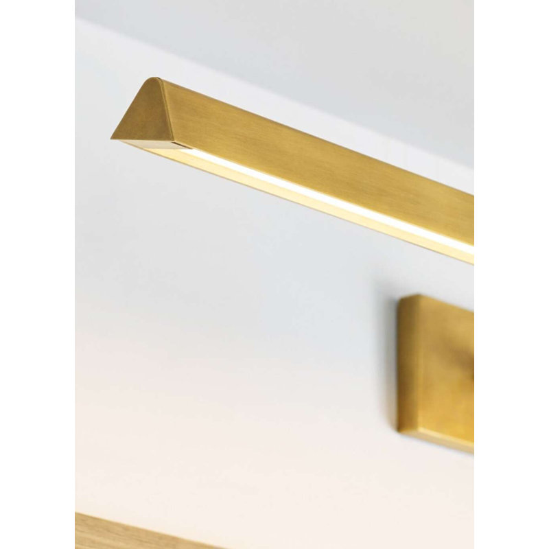 Dessau Dimmable LED Wall Mounted Picture Light, Natural Brass