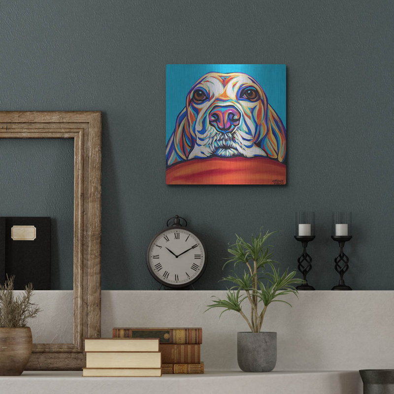 «Kaleidoscope Dog 2» par Carolee Vitaletti, H 12 po x l 12 po