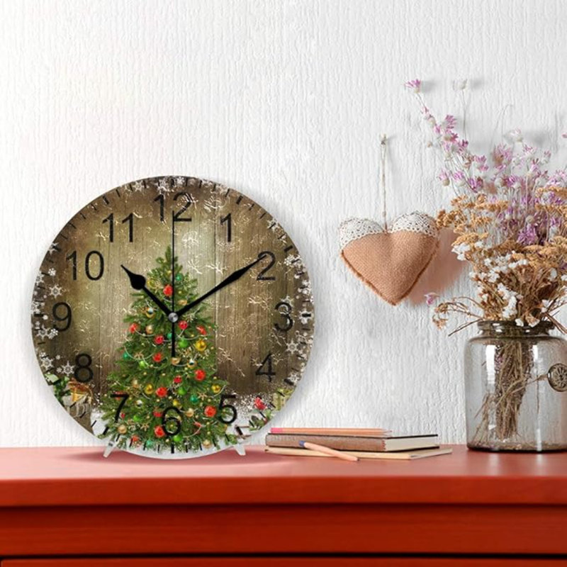 Horloge murale de Noël Wamika