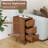 Narrow End Table With 3 Deep Drawers-837725368