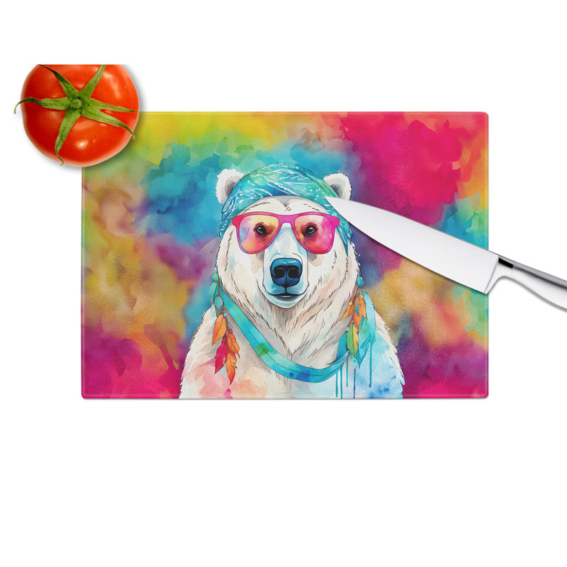 Planche à découper en verre Hippie Animal
