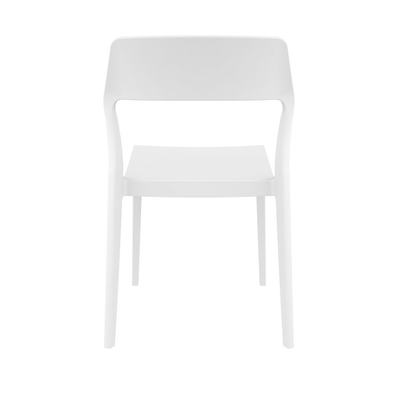 Chaise d'appoint de salle à manger Farrah, Blanc