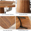 Table de conférence 55,11 "ovale en bois brun rustique, salle de réunion pour 6 personnes