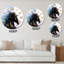 Fantaisie Licorne noire - Horloge murale traditionnelle-59914022