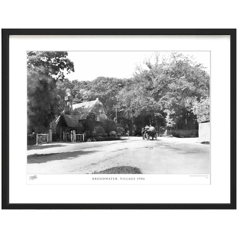 Broadwater, Village 1906 by Francis Frith - Single Picture Frame Print, 28cm H x 36cm W x 2.3cm D