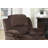 Motion Recliner Chair 1Pc Rocker Recliner Couch Living Room Furniture Chocolate Padded Suede Metal Reclining-910746070