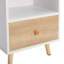 Ensemble de 2 commodes de chevet avec 1 tiroir, table de chevet avec tablette