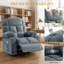 Fauteuil inclinable surdimensionné super doux avec chaleur et massage-25552740