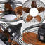 Ventilateur de plafond à fixation verticale de 20 pouces DEL 18W 3CCT 5 pales en ABS avec suspension et crochet pour l'extérieur