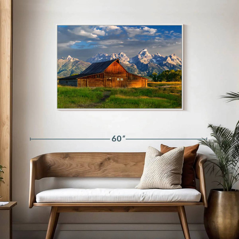 Parc national de Grand Teton, Wyoming, Cadre flottant blanc, 43 po x 29 po