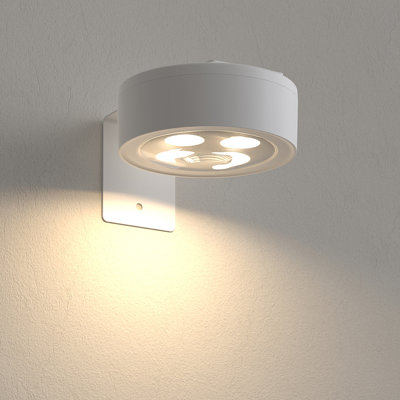 Mini Wall Sconces, 0.5W, White, Remote, Dimmable, Timer, 1200Mah Battery