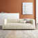 Reflection Channel Tufted Upholstered Fabric Sofa