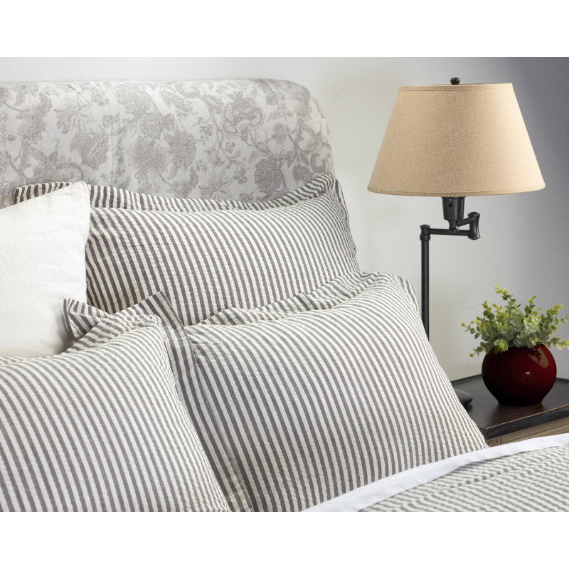Towne Cotton Pillow Sham - Euro, Euro, Pewter