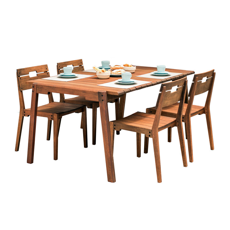 Table de salle à manger en bois massif Marvine