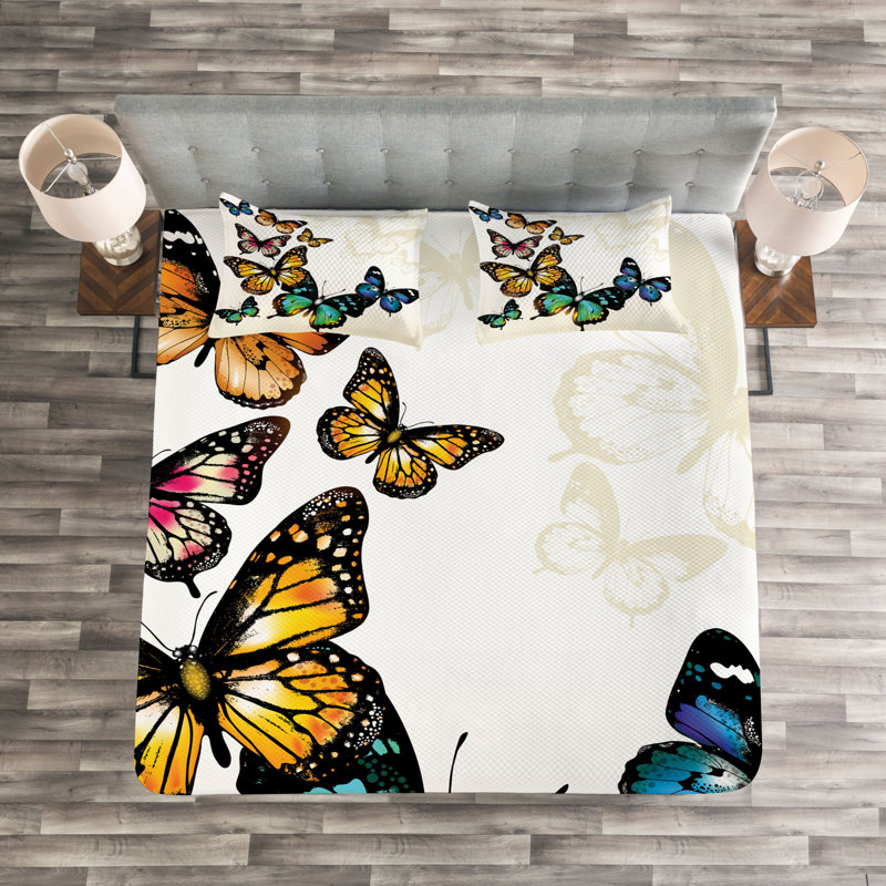 Animal Print Bedspread with Pillow Shams Included, 220 x 264 cm