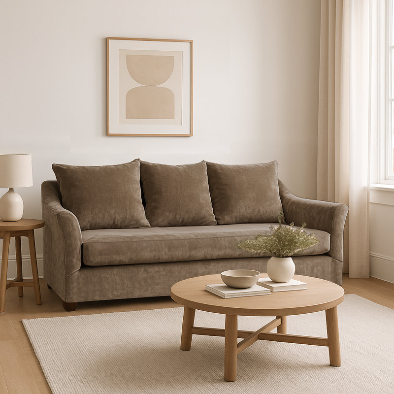 Layla Queen Sofa by Stacy Garcia Home X Edgecombe Furniture, Renley Truffle