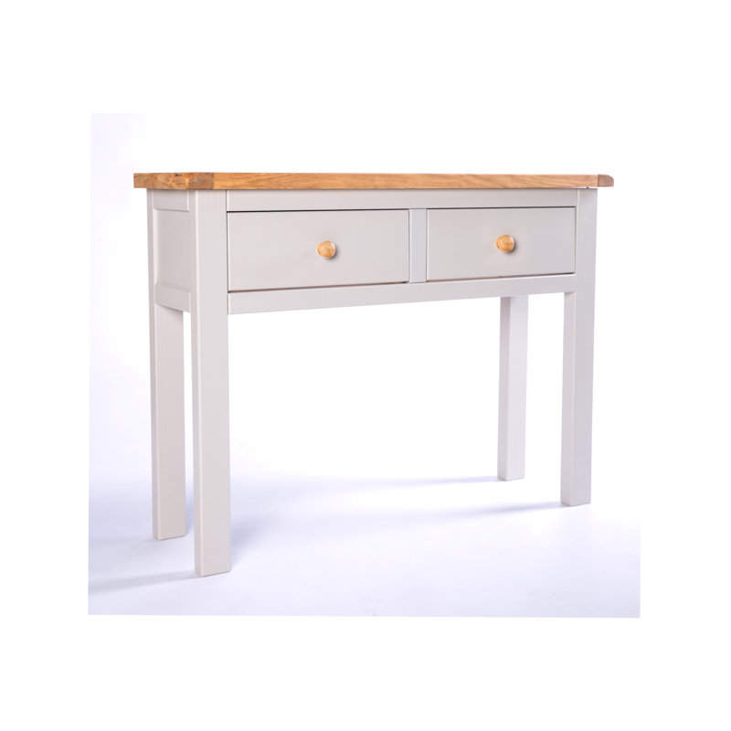 Rosewood 100cm Console Table, Light Grey/Wood