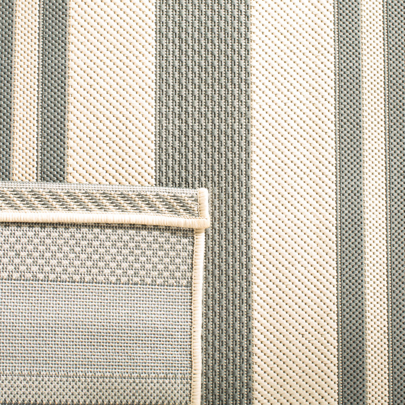 Pontianak Performance Striped Indoor/Outdoor Area Rug, Runner 2'3" x 14'