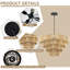 Grand luminaire suspendu en rotin tissé, plafonnier boho à hauteur réglable pour îlot de cuisine, salon, chambre à coucher