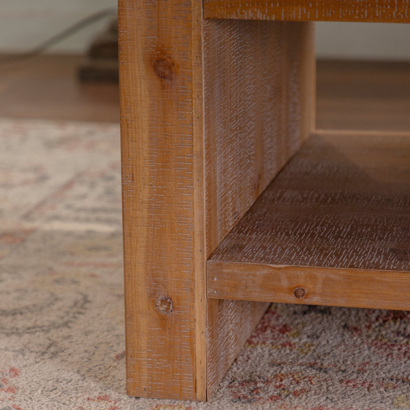Solid Wood,Rectangle Coffee Table With Solid Wood