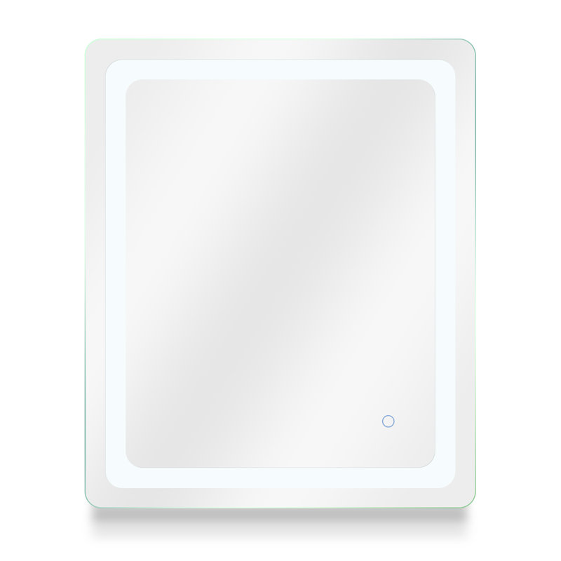 Miroir de meuble-lavabo mural moderne et contemporain à DEL Porphyrion, l 30 po x H 36 po