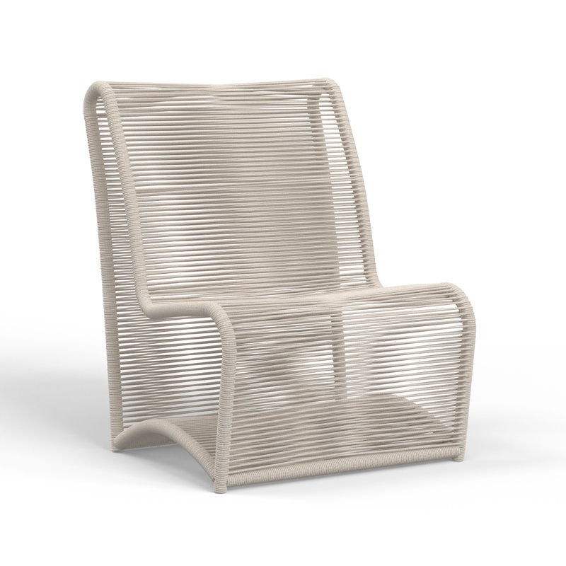 Bazaar Teak Outdoor Armless Lounge Chair