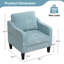 Upholstered Armchair-1913467254